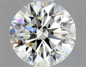 Picture of Natural Diamond 0.80 Carats, Round with Excellent Cut, L Color, SI1 Clarity and Certified by GIA
