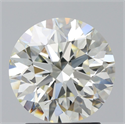 Diamante Natural 2.20 quilates, Redondo , Color L, claridad IF y certificado GIA