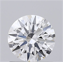 Lab Grown Diamond 0.90 Carats, Round with Excellent Cut, D Color, VS2 Clarity and Certified by GIA
