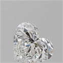 Natural Diamond 5.08 Carats, Heart with  Cut, F Color, VS2 Clarity and Certified by GIA