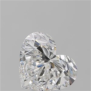 Picture of Natural Diamond 5.08 Carats, Heart with  Cut, F Color, VS2 Clarity and Certified by GIA