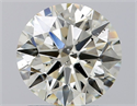Natural Diamond 1.50 Carats, Round with Excellent Cut, J Color, SI2 Clarity and Certified by IGI