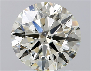 Picture of Natural Diamond 1.50 Carats, Round with Excellent Cut, J Color, SI2 Clarity and Certified by IGI