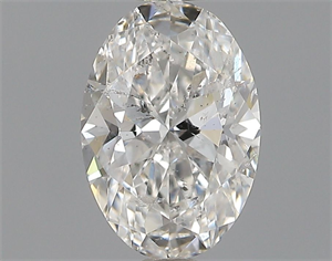 Picture of Natural Diamond 0.51 Carats, Oval with  Cut, F Color, I1 Clarity and Certified by GIA