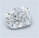 Diamante Natural 1.28 quilates, Del cojín , Color E, claridad VVS1 y certificado GIA