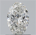 Natural Diamond 0.70 Carats, Oval with  Cut, G Color, VVS1 Clarity and Certified by GIA