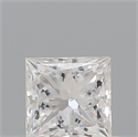 Natural Diamond 0.40 Carats, Princess with  Cut, G Color, SI2 Clarity and Certified by GIA