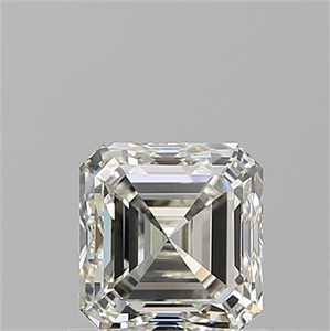 Picture of Natural Diamond 0.92 Carats, Asscher with  Cut, J Color, VVS2 Clarity and Certified by GIA