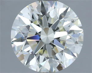 Picture of Natural Diamond 3.01 Carats, Round with Excellent Cut, K Color, VS1 Clarity and Certified by IGI