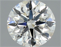 Natural Diamond 0.70 Carats, Round with Excellent Cut, H Color, SI2 Clarity and Certified by GIA