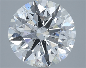 Foto Diamante Natural 4.01 quilates, Redondo , Color D, claridad SI2 y certificado HRD de