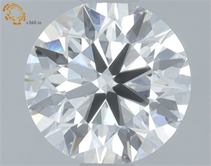 Picture of Lab Grown Diamond 0.97 Carats, Round with Ideal Cut, F Color, VVS2 Clarity and Certified by IGI