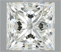 Natural Diamond 1.00 Carats, Princess with  Cut, H Color, VVS2 Clarity and Certified by IGI