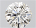 Natural Diamond 0.82 Carats, Round with Excellent Cut, I Color, VVS2 Clarity and Certified by IGI