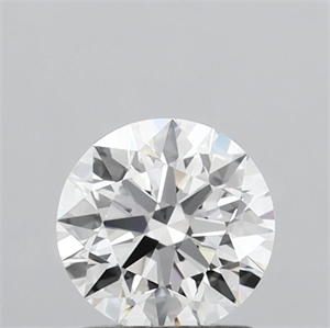 Picture of Lab Grown Diamond 1.27 Carats, Round with Ideal Cut, D Color, VVS2 Clarity and Certified by IGI