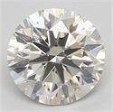 Natural Diamond 0.83 Carats, Round with Excellent Cut, J Color, SI1 Clarity and Certified by GIA