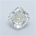Natural Diamond 0.73 Carats, Cushion with  Cut, J Color, SI2 Clarity and Certified by GIA