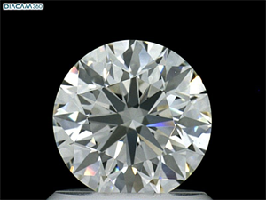 Picture of Natural Diamond 0.93 Carats, Round with Excellent Cut, I Color, VVS1 Clarity and Certified by GIA