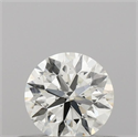 Natural Diamond 0.40 Carats, Round with Excellent Cut, H Color, SI1 Clarity and Certified by IGI