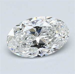 Picture of Natural Diamond 1.21 Carats, Oval with  Cut, G Color, VS1 Clarity and Certified by GIA