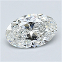 Natural Diamond 1.21 Carats, Oval with  Cut, G Color, VS1 Clarity and Certified by GIA