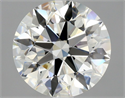 Natural Diamond 2.52 Carats, Round with Excellent Cut, J Color, VVS1 Clarity and Certified by GIA