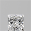 Natural Diamond 0.60 Carats, Princess with  Cut, F Color, VS2 Clarity and Certified by GIA