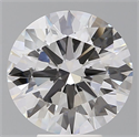 Lab Grown Diamond 5.54 Carats, Round with Excellent Cut, F Color, VVS2 Clarity and Certified by IGI