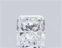 Natural Diamond 0.50 Carats, Radiant with  Cut, D Color, VVS1 Clarity and Certified by GIA