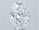 Natural Diamond 3.01 Carats, Oval with  Cut, D Color, SI1 Clarity and Certified by GIA