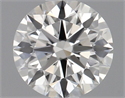 Natural Diamond 0.77 Carats, Round with Excellent Cut, F Color, FL Clarity and Certified by IGI