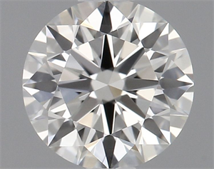 Picture of Natural Diamond 0.77 Carats, Round with Excellent Cut, F Color, FL Clarity and Certified by IGI