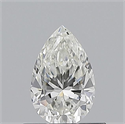 Natural Diamond 0.50 Carats, Pear with  Cut, H Color, VVS2 Clarity and Certified by GIA