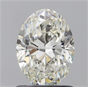 Natural Diamond 0.90 Carats, Oval with  Cut, I Color, VS1 Clarity and Certified by GIA