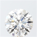 Lab Grown Diamond 4.22 Carats, Round with Ideal Cut, H Color, VVS2 Clarity and Certified by IGI