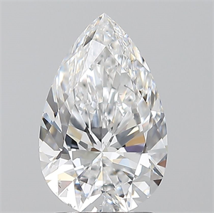 Picture of Natural Diamond 2.01 Carats, Pear with  Cut, D Color, SI1 Clarity and Certified by GIA