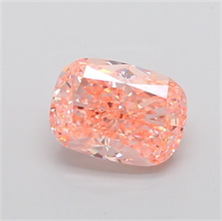 Picture of Lab Grown Diamond 3.06 Carats, CUSHION MODIFIED with  Cut, Fancy Vivid Pink Color, VVS2 Clarity and Certified by IGI