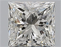 Natural Diamond 1.00 Carats, Princess with  Cut, H Color, VS1 Clarity and Certified by GIA