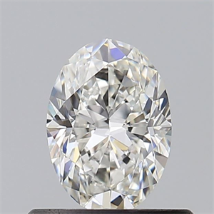Picture of Natural Diamond 0.53 Carats, Oval with  Cut, G Color, VVS1 Clarity and Certified by GIA