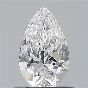 Picture of Natural Diamond 0.50 Carats, Pear with  Cut, D Color, VVS2 Clarity and Certified by GIA
