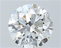 Natural Diamond 0.90 Carats, Round with Excellent Cut, H Color, VVS1 Clarity and Certified by GIA