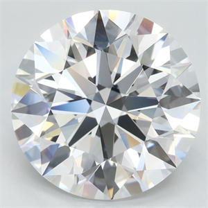 Picture of Lab Grown Diamond 5.04 Carats, Round with Excellent Cut, D Color, VVS2 Clarity and Certified by GIA