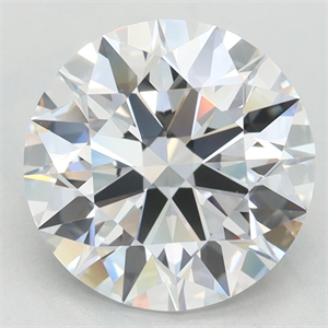 Picture of Lab Grown Diamond 3.13 Carats, Round with Excellent Cut, D Color, VVS1 Clarity and Certified by GIA