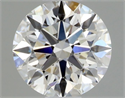 Diamante Natural 0.43 quilates, Redondo , Color F, claridad VVS1 y certificado GIA
