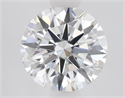 Lab Grown Diamond 1.57 Carats, Round with Ideal Cut, E Color, VS2 Clarity and Certified by IGI