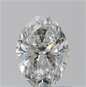 Natural Diamond 0.70 Carats, Oval with  Cut, G Color, SI1 Clarity and Certified by GIA