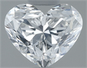 Natural Diamond 0.70 Carats, Heart with  Cut, F Color, SI2 Clarity and Certified by GIA