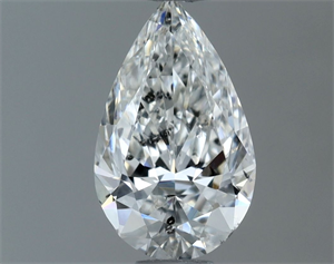 Foto Diamante Natural 0.50 quilates, De pera , Color G, claridad SI2 y certificado GIA de