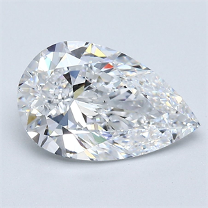 Foto Diamante Natural 2.06 quilates, De pera , Color D, claridad VS2 y certificado GIA de