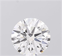 Lab Grown Diamond 1.27 Carats, Round with Ideal Cut, D Color, VVS1 Clarity and Certified by IGI